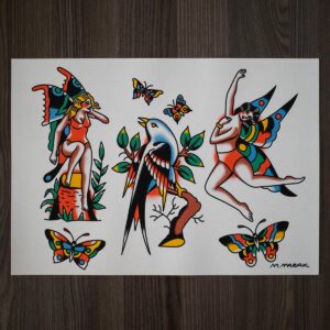 M. Mazak Traditional Tattoo  Flash #4
