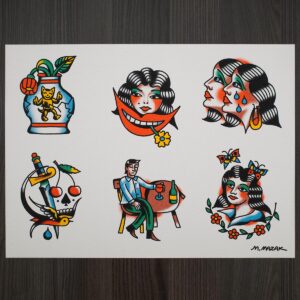 M. Mazak Traditional Tattoo  Flash #6