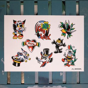 M. Mazak Traditional Tattoo  Flash #7
