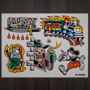M. Mazak Traditional Tattoo  Flash #8