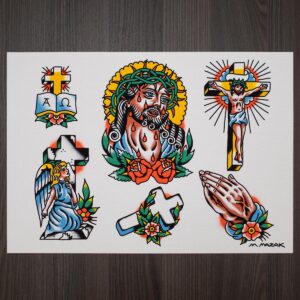 M. Mazak Traditional Tattoo  Flash #9