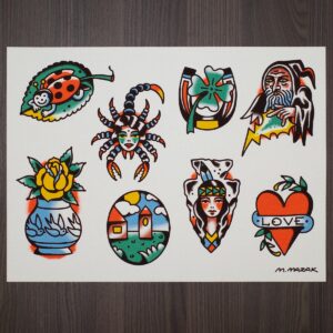 M. Mazak Traditional Tattoo  Flash #10